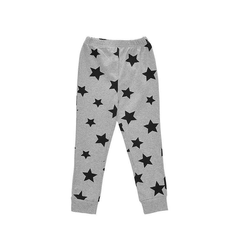 

Custom Star Water Printing Super Soft Cotton Children Pajamas Pants Wholesale, Grey with water printing star