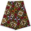 Ankara African wax prints fabric dutch hollandais wax 100% cotton printed pattern 6 yards V722