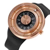 Top Brand SKONE 5158 Quartz Men Watches Luxury Creative Rotation Dial Magnetic Ball Wrist Watch Silicone Waterproof Sport Watch