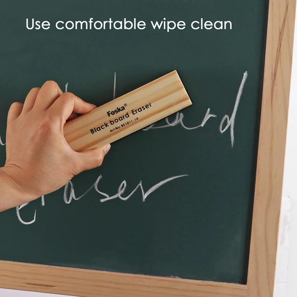 
Foksa School Wooden Felt Dry Erase White Black board Eraser 
