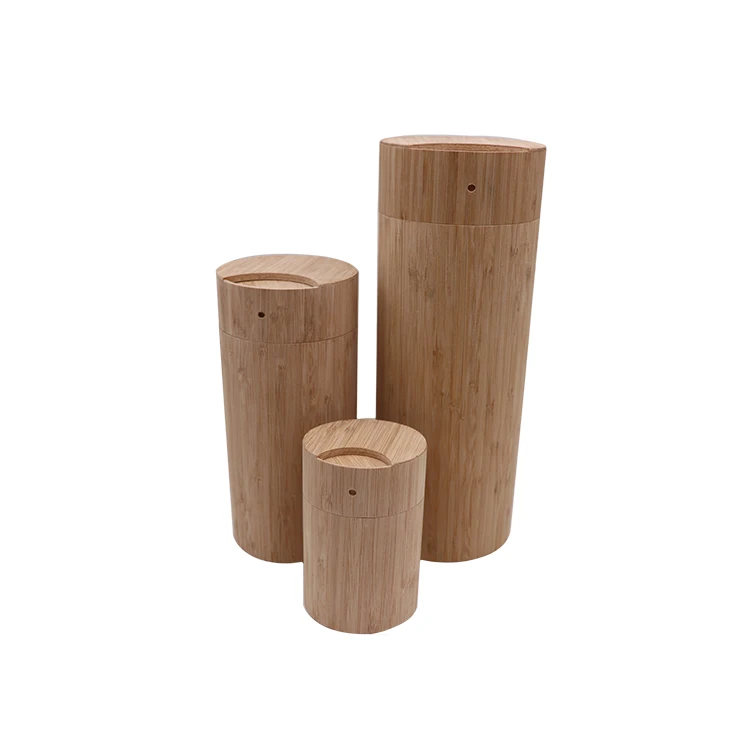
Factory customize bamboo tube pet urns for funeral  (62217098744)