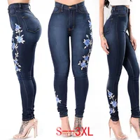 

LADIES SEXY EMBROIDERY STRETCH Denim Jean For Women