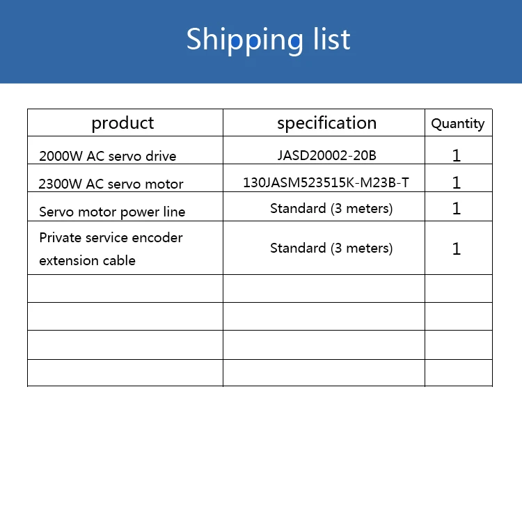 220V 2KW high performance low voltage JASD ac servo motor driver