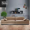 Feather seat cushion soft leather sofa set design,living room furniture modern sofa