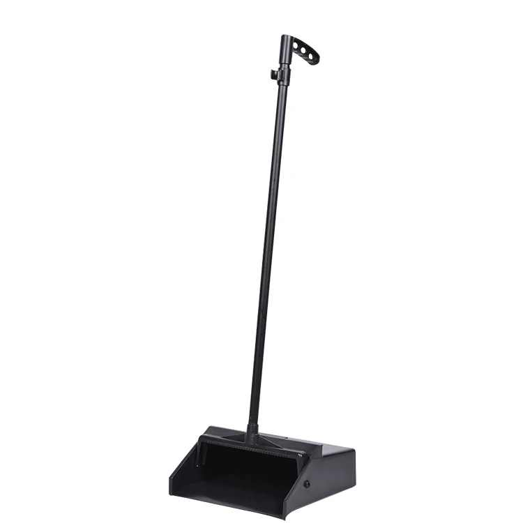 

Multifunctional long handle plastic cleaner tool dust broom dustpan suit, Black