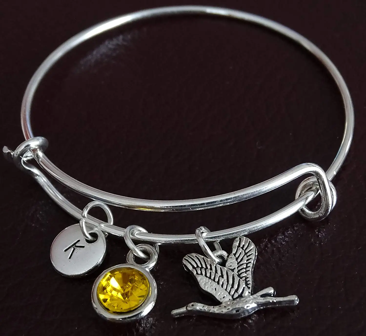 Stork Bracelet, Stork Charm, Stork Pendant, Stork Jewelry, Stork Gift for Her, Stork Women, Stork Girl, Stork Girlfriend, Stork Lover Gift, Stork Birthday, Crane Bracelet, Crane Jewelry