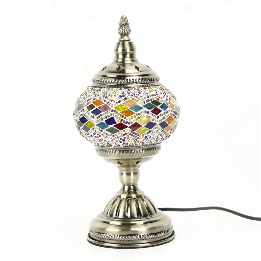 Tokin-lighting (TC1M01) Handmade Mosaic Art Turkish LED table Lamps