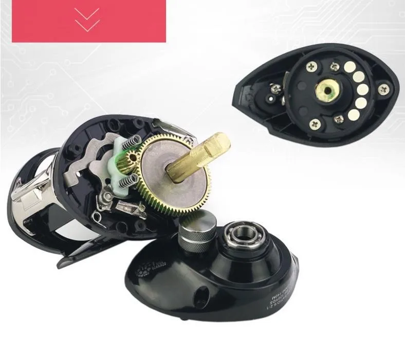 Baitcasting Reel Dual Brake System Max Drag 12bb 6.21 Fishing Reel