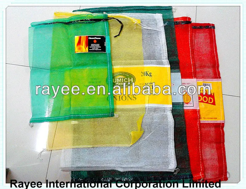 plastic mesh fruit bolsas