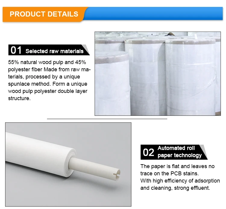 Smt Stencil Clean Roll Factory Wiper Roll 360mm*350mm*30m Wiper ...