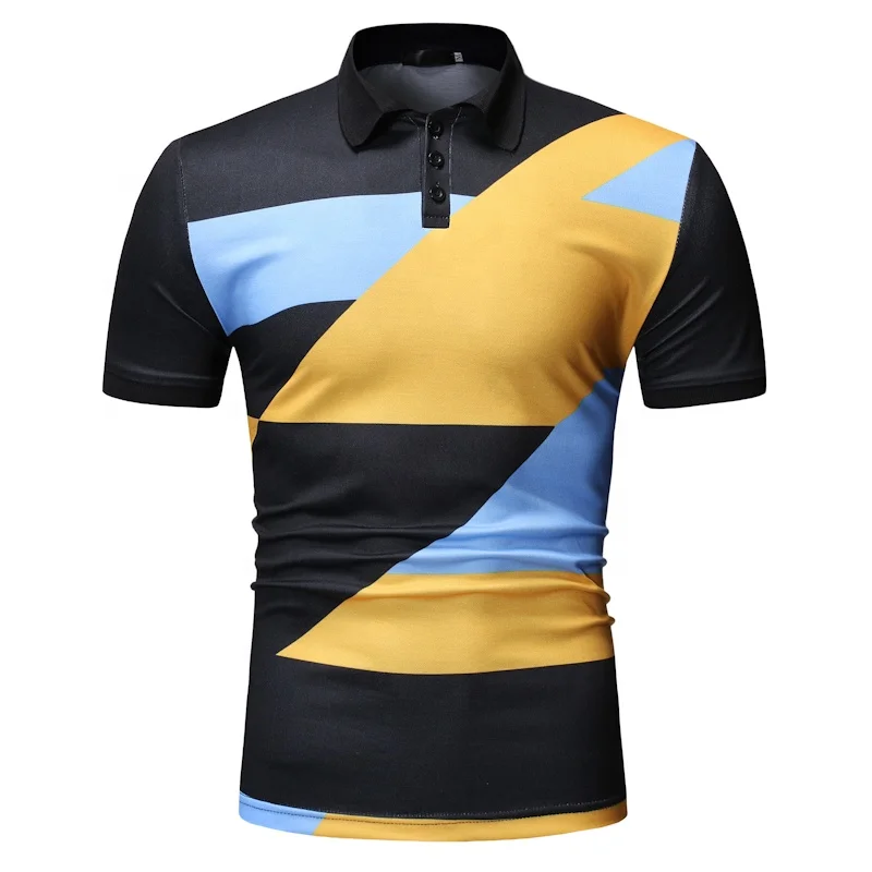 

new style Custom Golf Fit Polo Shirt With character Logo Polo Shirt for men