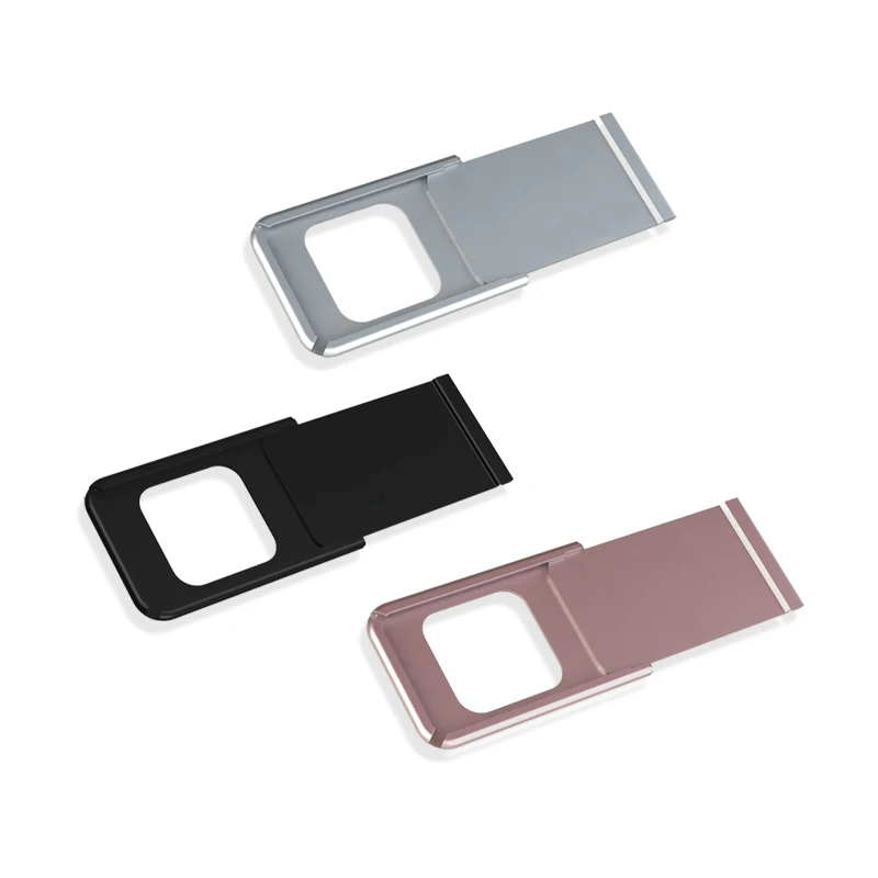 

laptop camera cover webcam slider with logo for Tablets, Laptop,Smartphone, Black/pink/silver