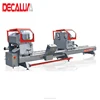 Double Saw Blade Manual Feeding Automatic Aluminum Windows Profile Cutting Machine