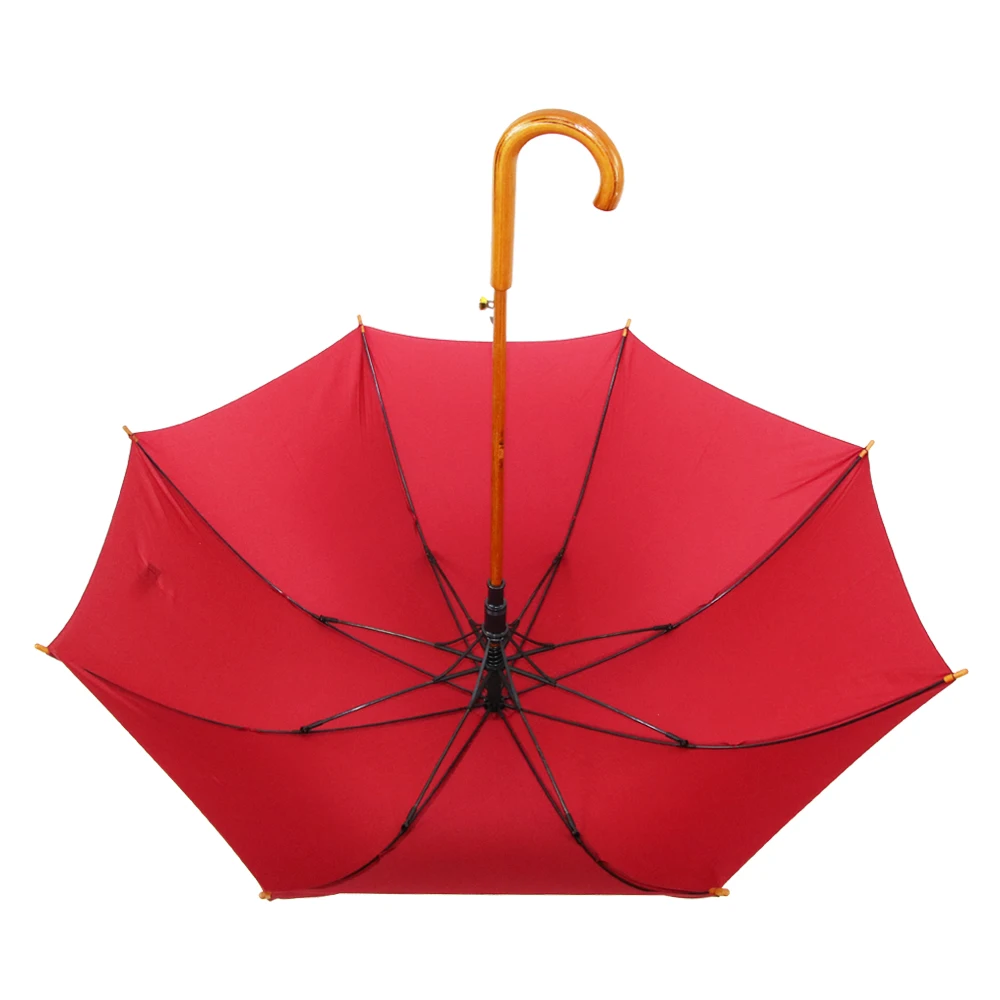 Cheap Custom Windproof Wood Straight Umbrella Full Body Umbrella For