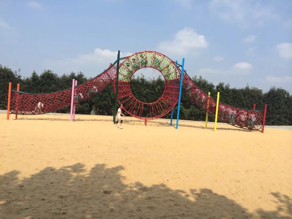 KAIQI Children Outdoor Rope Net Crawl Training Playground