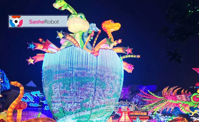 Handcrafted Outdoor Large Festival Attractions Dinosaur Light/Lamp  (5).jpg