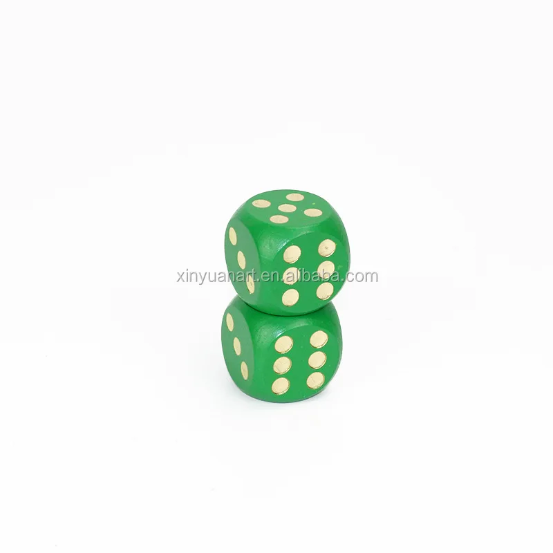 
Factory price Custom Round Corner High Quality Wooden Blank Dice 
