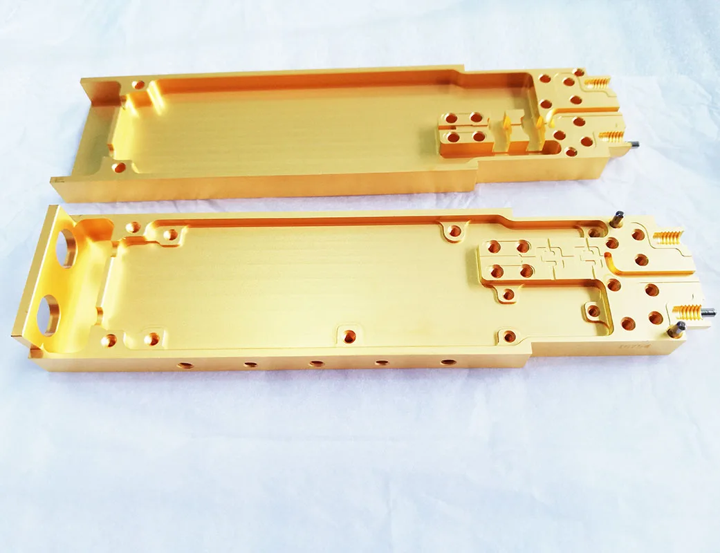 Cavity Custom OEM precision cnc machining parts gold plating cnc lathe turning parts