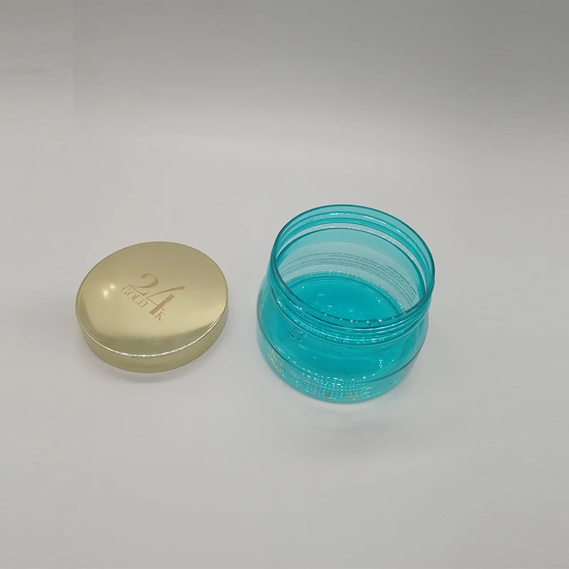 280ml Sky Blue Color Pet Jar Sea Salt Plastic Bath Salts Jar Containers