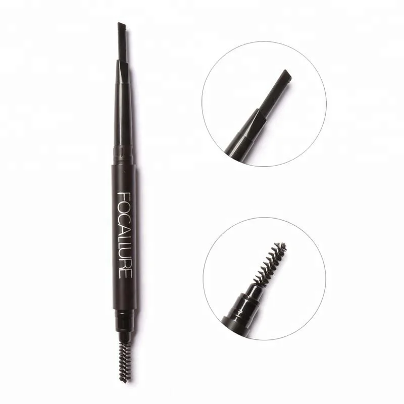 

FOCALLURE Best Brand Waterproof Eyebrow Pencil Retractable With Brush