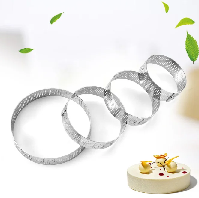 

High Quality Stainless Steel 304 Pastry Perforated Tart Ring Mold