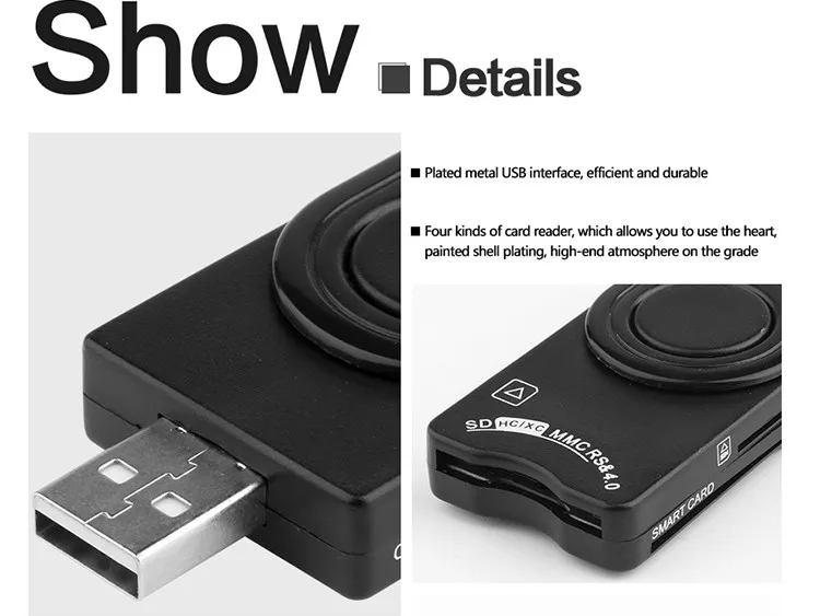 OEM portable tablet pc external multi 4g usb sim card reader