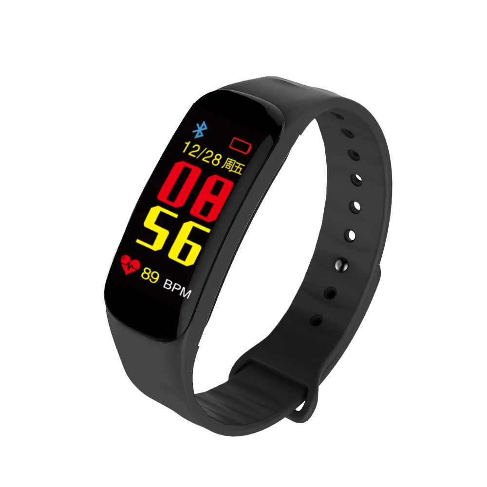 

BT Intelligent wearable hot selling new healthy sport smart bracelet C1 with heart rate monitor