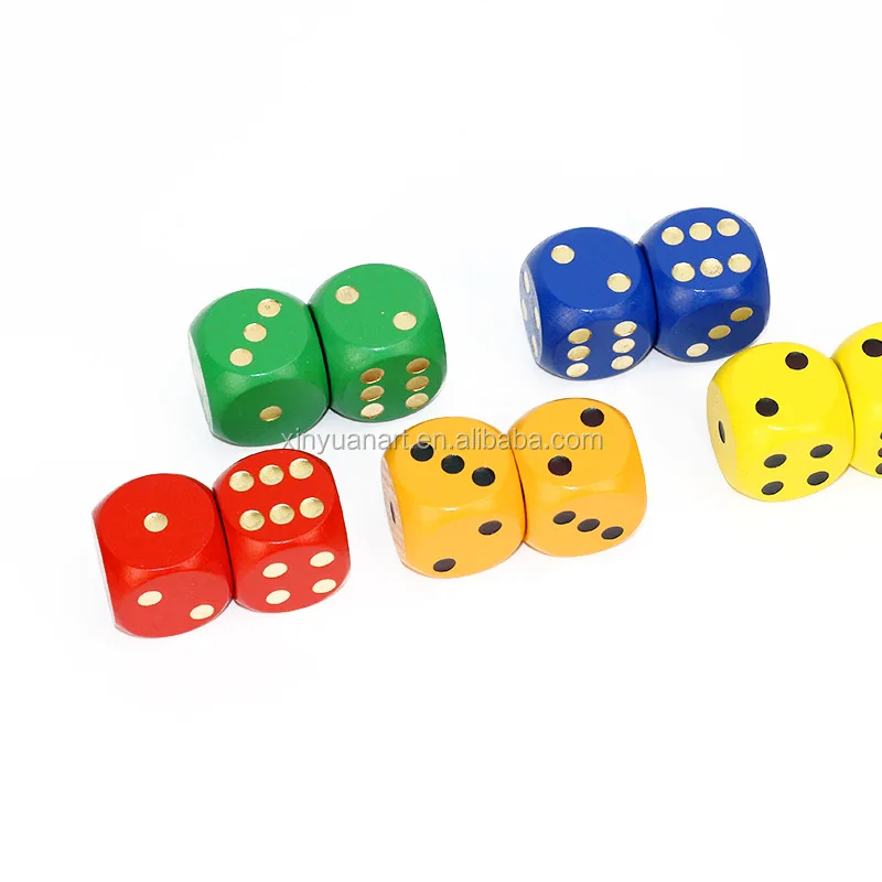 
Factory price Custom Round Corner High Quality Wooden Blank Dice 