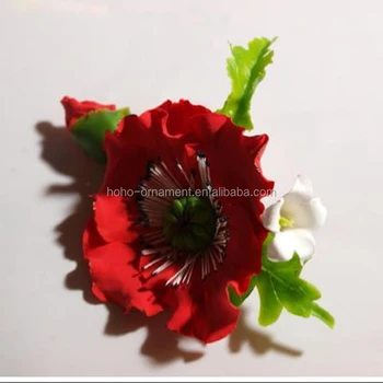 flower hair brooch