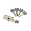 Good performance anti-drill glass door double turn door lock key cylinder