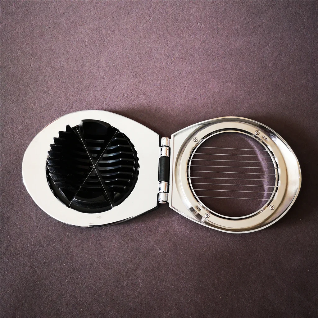 Steel wire multi functional egg slicer,2 in 1 egg cutter