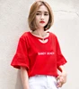 Woman 95 cotton 5 spandex t shirts wholesale promotional tshirt