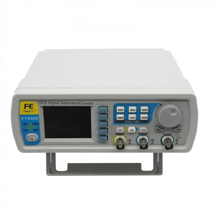 100-240V FY6800 Dual Channel DDS Function Arbitrary Waveform Signal Generator WT 