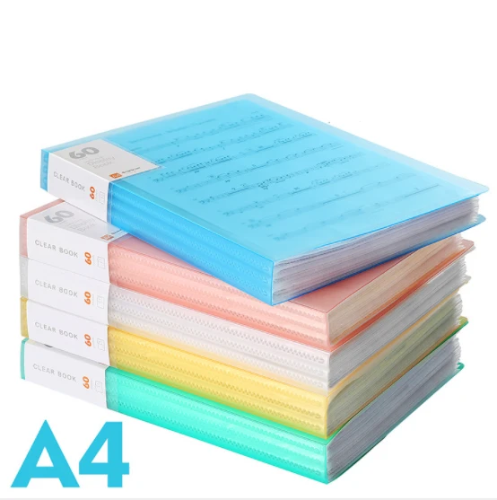 Notebook Transparent File Folder Plastic Pocket A5 Size Plastic Folder
