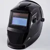 Custom black full head auto darkening welding helmet with air filter
