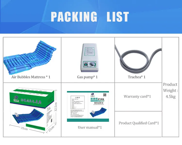 High Quality Antidecubitus Inflatable Bubble Air Mattress For Disabled