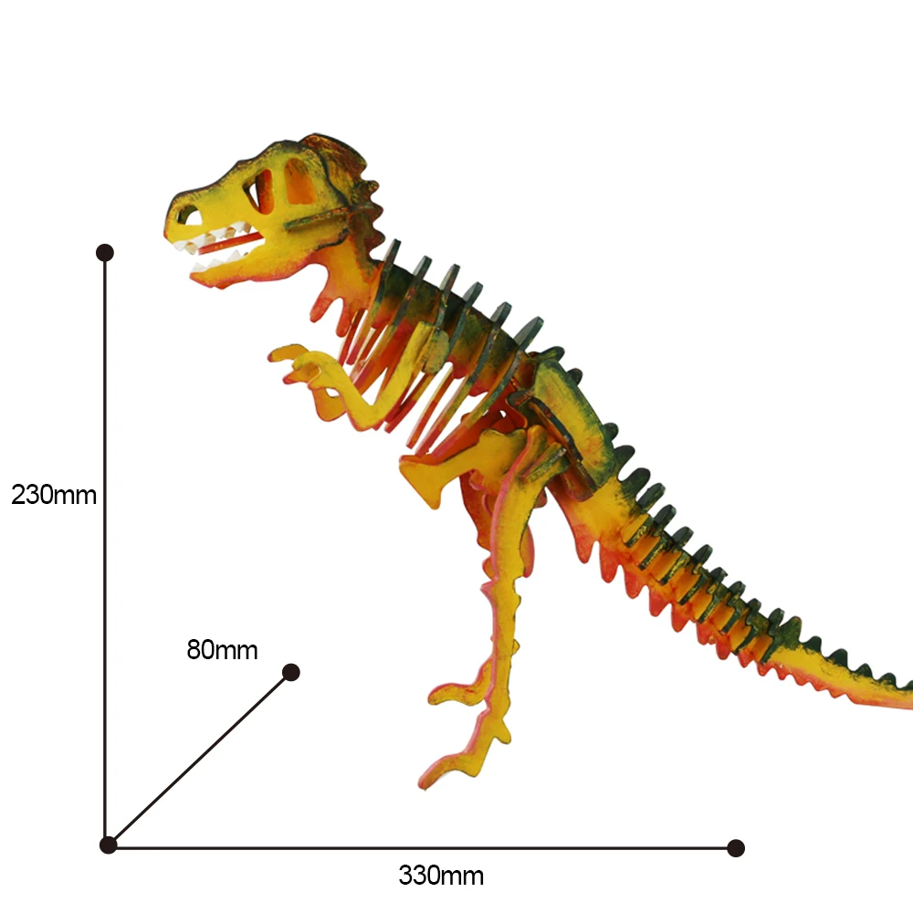 Robotime T Rex Icin Oyuncaklar Cocuklar Icin 3d Ahsap Bulmacalar