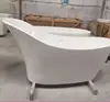 Acrylic Solid Surface Oval Corner Footed Bathtub Shower Room Freestanding Bath Tub , free standing bathtub,hot tub