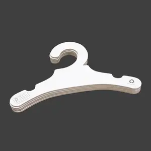 Image of 9' HH white baby clothes recycling paper cardboard clothes hangers