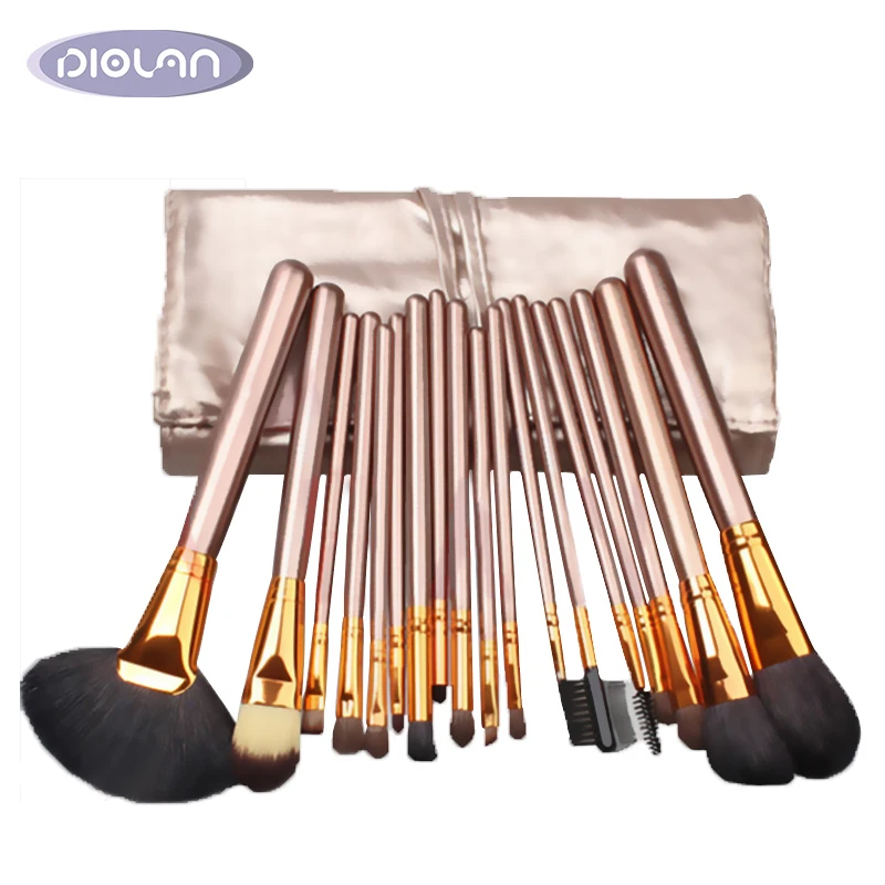 

2018 best selling 18pcs high quality soft synthetic hair professional makeup brushes private logo cosmetic brush set in stock