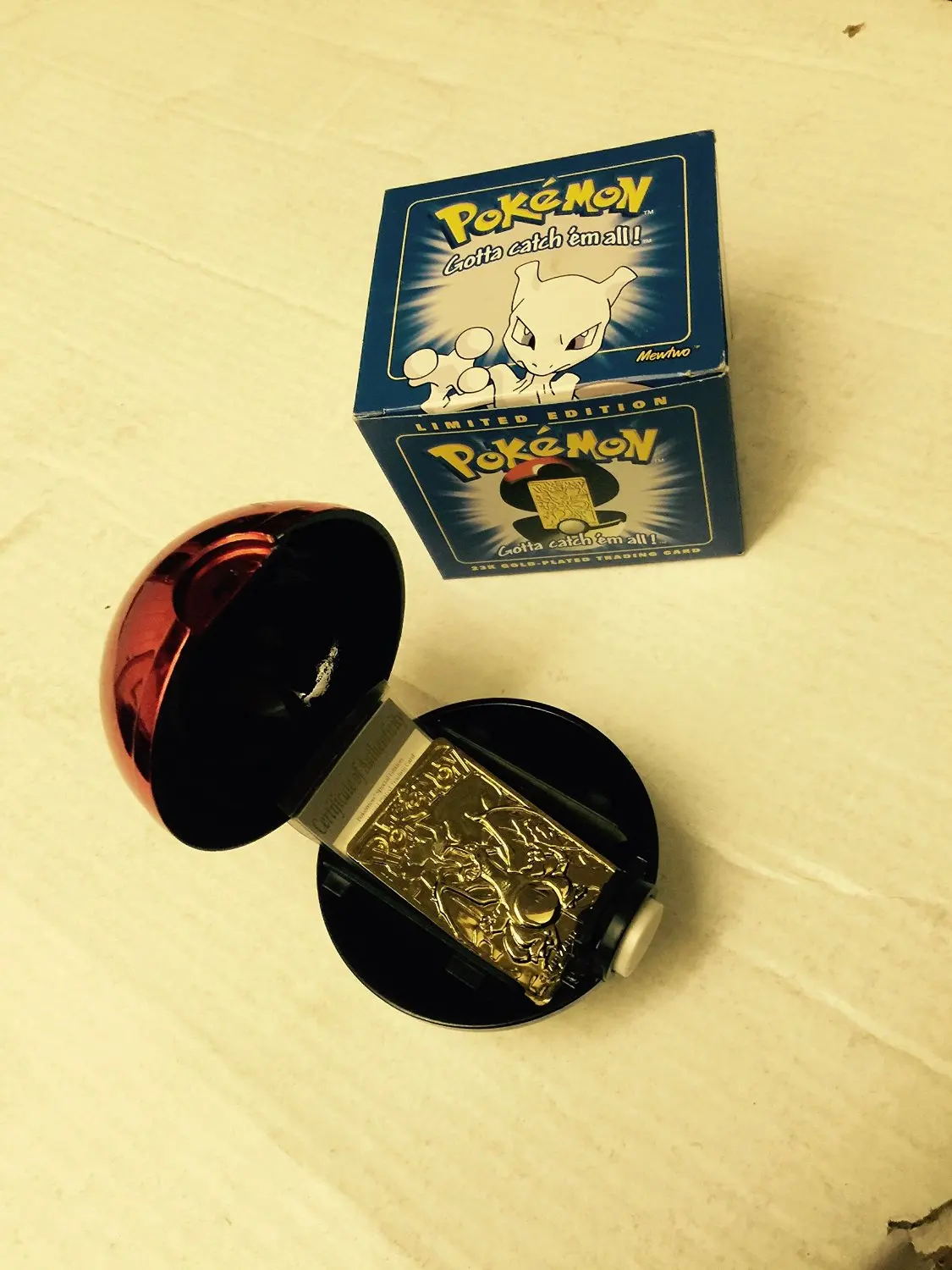 23k gold plated pokemon collectible card value