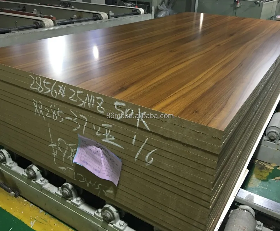
P2/E0/E1/E2 Formaldehyde Emission 4x8 melamine laminated mdf board 