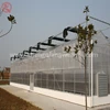 China supplier poly tunnel tomato seed PC sheet greenhouse roll up motor