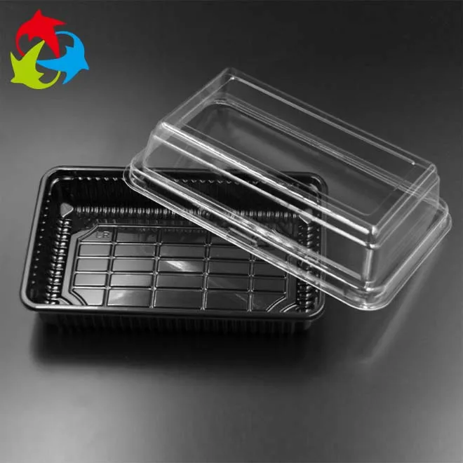 Custom Disposable Cake Rectangular Plastic Container For Clear Plastic ...