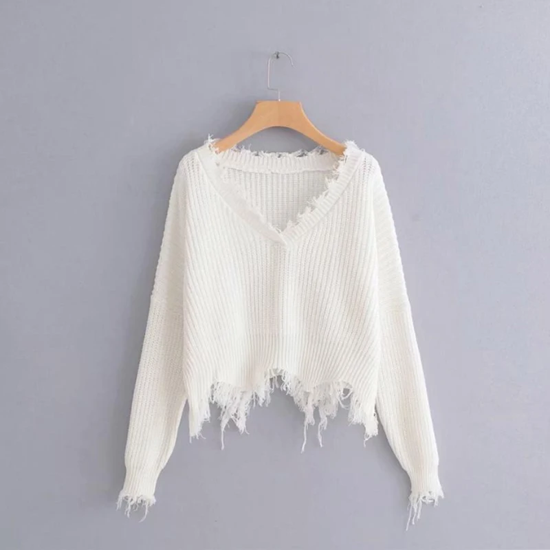 

2018 New Popular Loose Warm Long Women Winter Sweater, Black;white