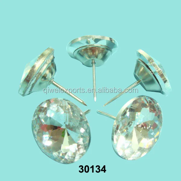 30134 sofa crystal nail tack pin crystal pin for sofa