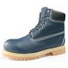 High ankle genuine leather PU rubber sole steel toe men work boots safety