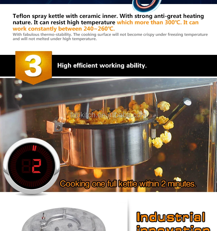 CE ETL Approved All Stainless Steel Commercial Popcorn Machine Popcorn Maker Price