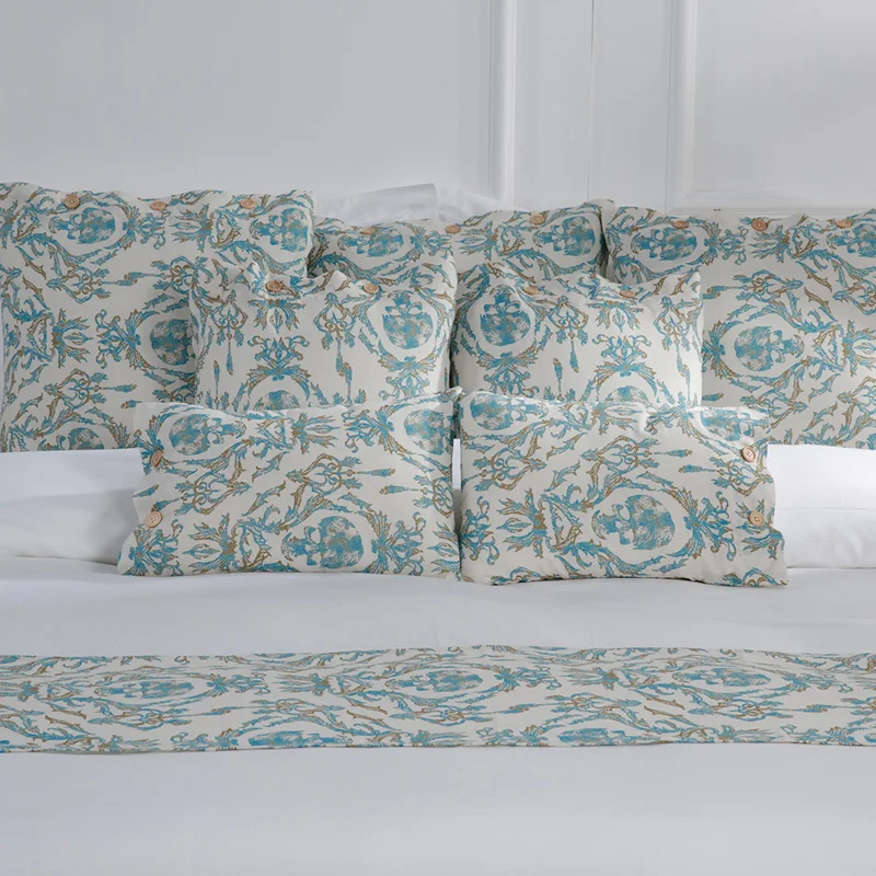 White Cotton Streak Hotel Bedding Sets 4pcs Bed Solid Color Duvet Cover