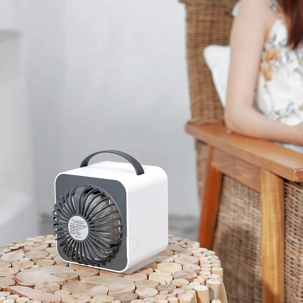 Mini Portable Air Conditioner Fan Personal Space Air Cooler USB Desk Fan